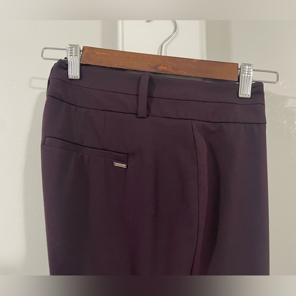 Calvin Klein Ankle Pants in Burgundy, Size 10 - Picture 4 of 6